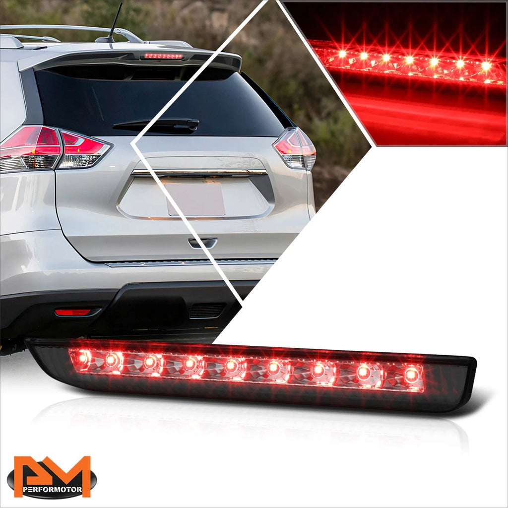 Full LED Third Tail Brake Light for Nissan Rogue (2014–2019) - Smoked