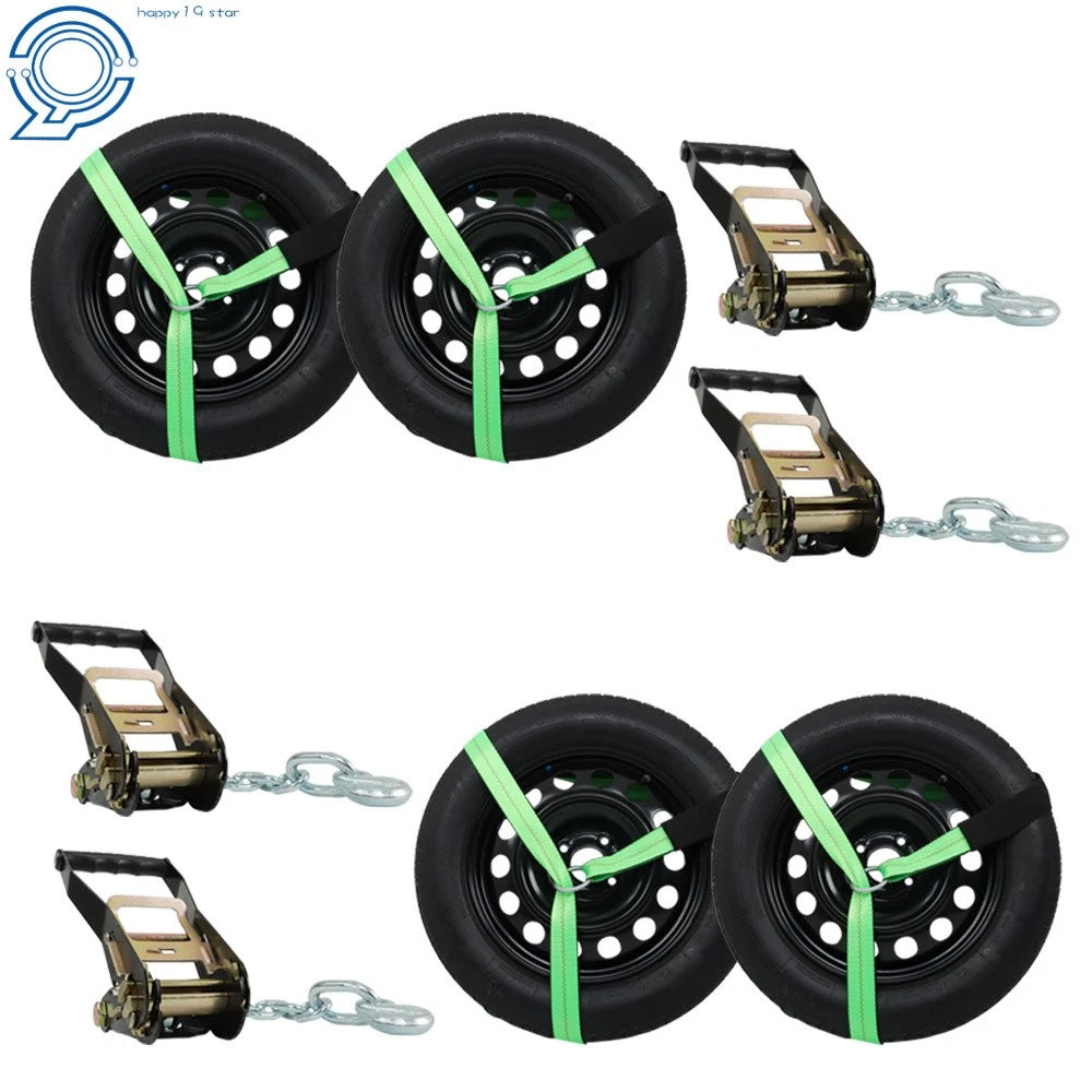 Set of 4 Tie Down Chain Anchors for Lasso Car (Universal)