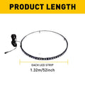 Set of 4 RGB LED Wheel Ring Lights for Universal Truck Car Rims
