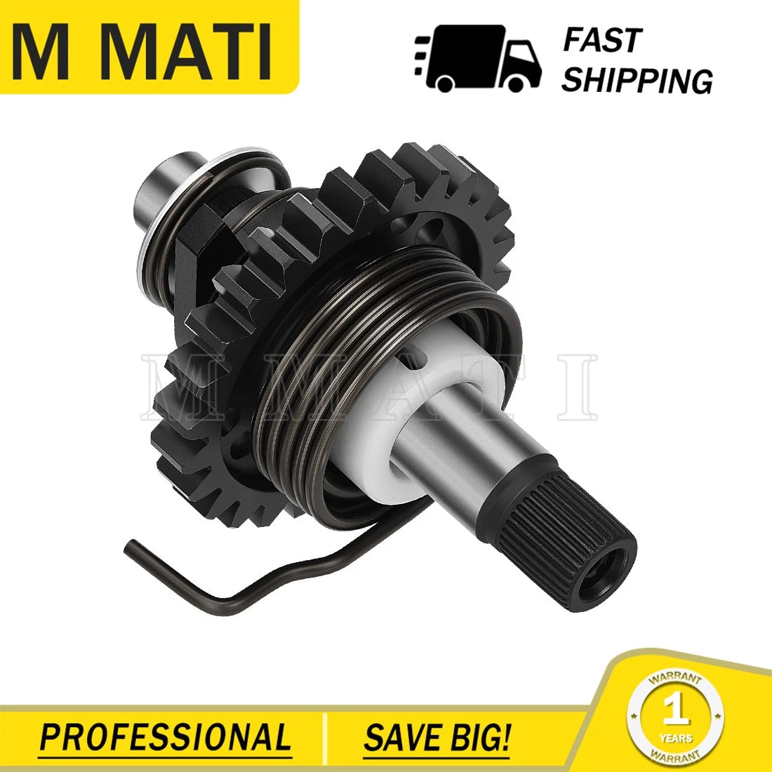 Kick Start Shaft Gear Assembly for Yamaha YZ250 YZ250X (2002–2024)