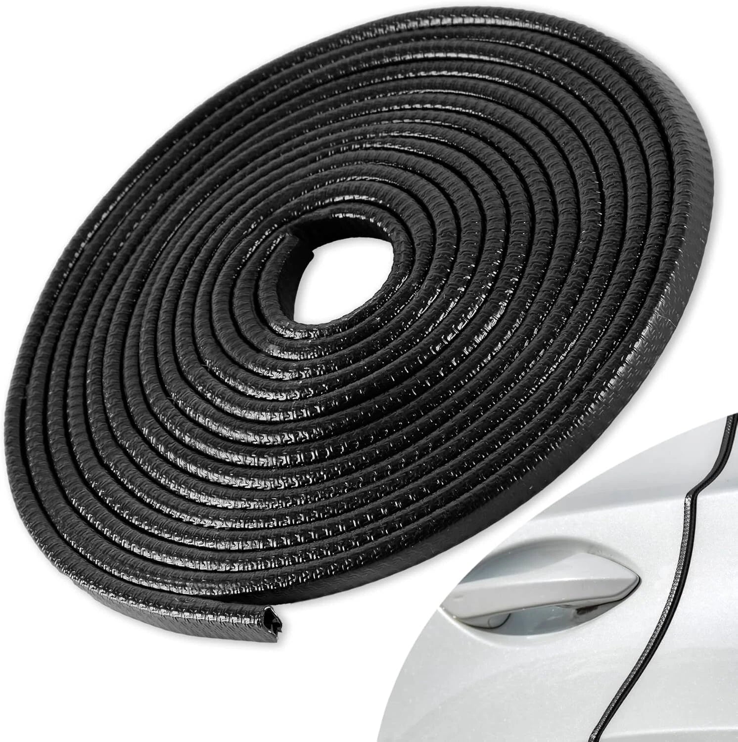 33ft U-Shape Rubber Door Edge Guard Molding Trim for Universal Vehicles