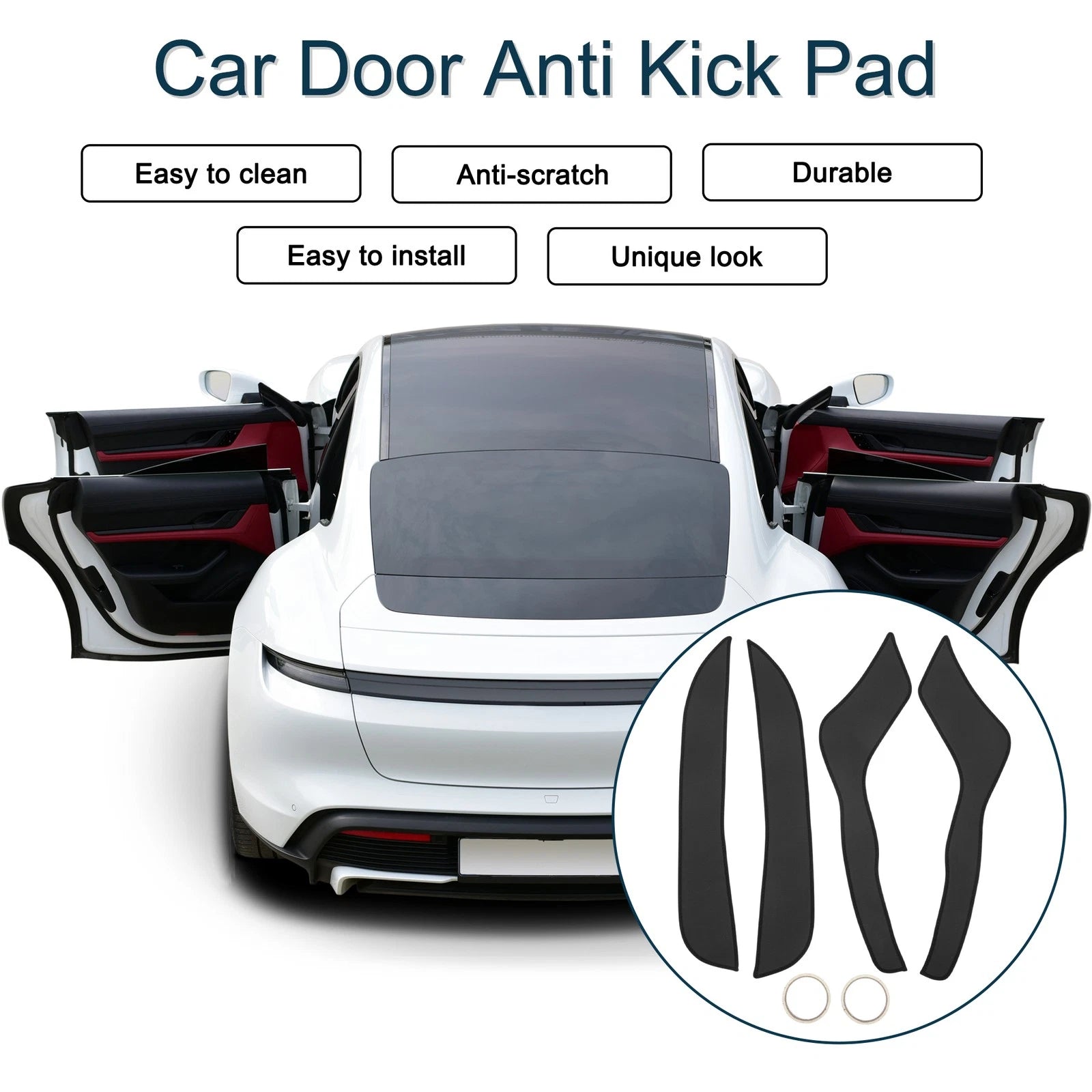 Set of 1 Car Door Anti Kick Pad Sticker Protector for Ford Explorer (2016)