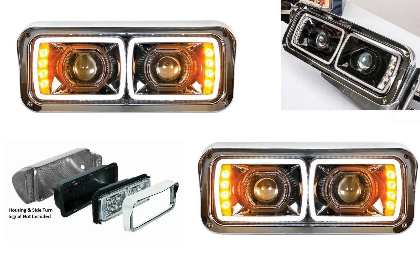 High Power LED Headlights Blackout with LED Turn Signals for Subaru Outback (2020–2024)