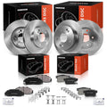Front & Rear Disc Brake Rotor & Ceramic Pad Set for Honda Accord (1998–2002)