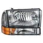 Headlight Assembly for Ford Excursion (2000–2004) Black Housing Smoke