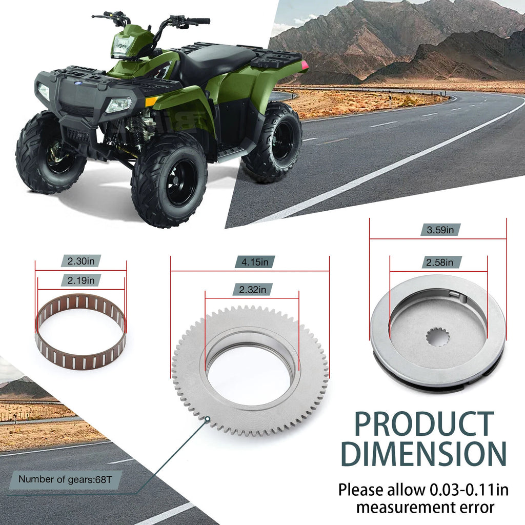 Starter Clutch W/Gear for Polaris Scrambler Predator Sportsman 90 (2001–2006) 0450176