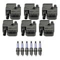Set of 6 Ignition Coils & Spark Plugs for ES300, Camry V6 (1992–2006)