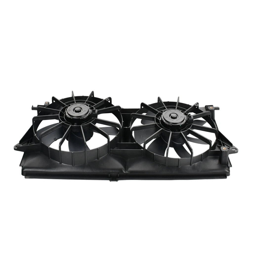 Dual AC condenser radiator cooling fan for Cadillac DTS, Buick Lucerne (2006–2011)