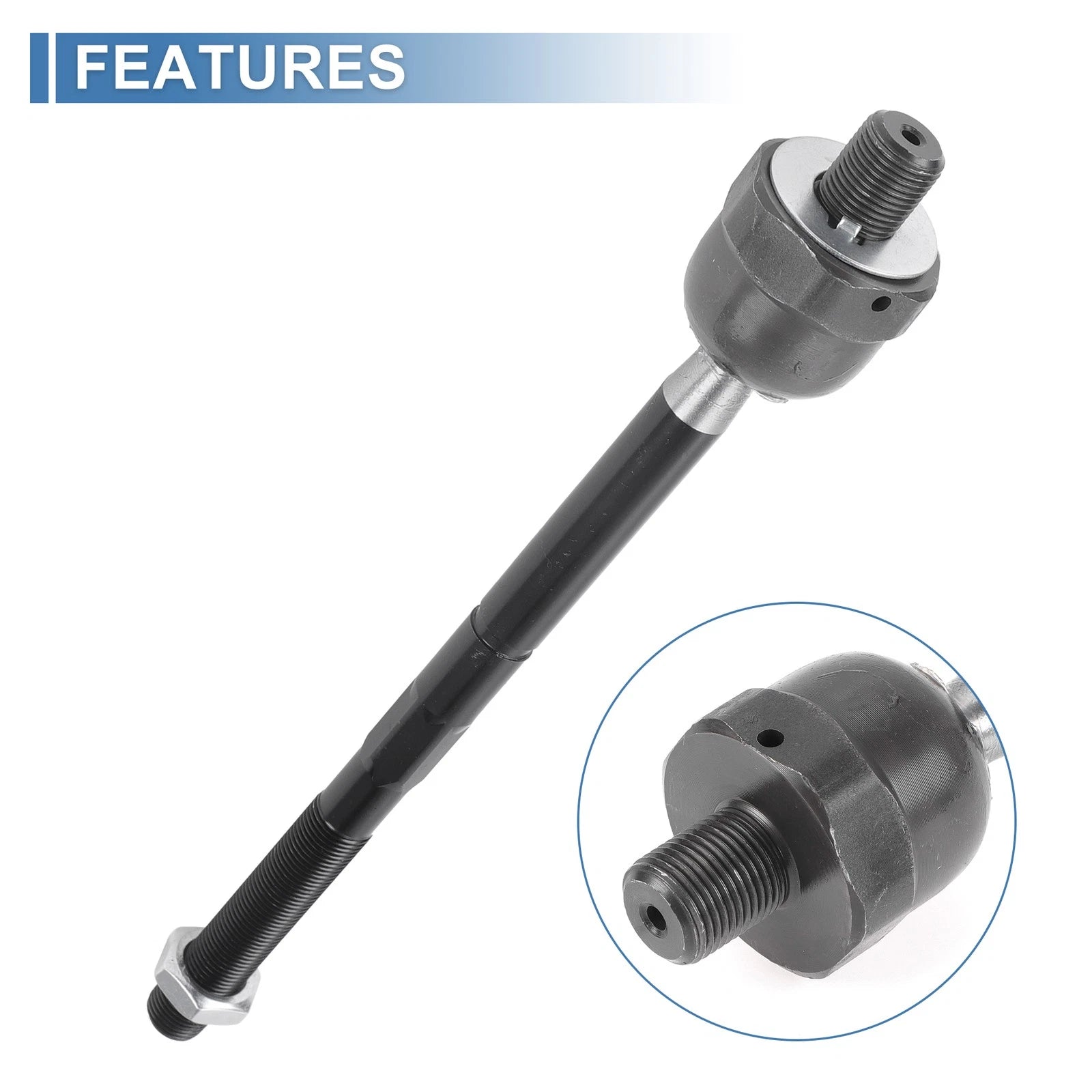 2X Front Inner Tie Rod End Links for Ford Mustang (2015–2020)