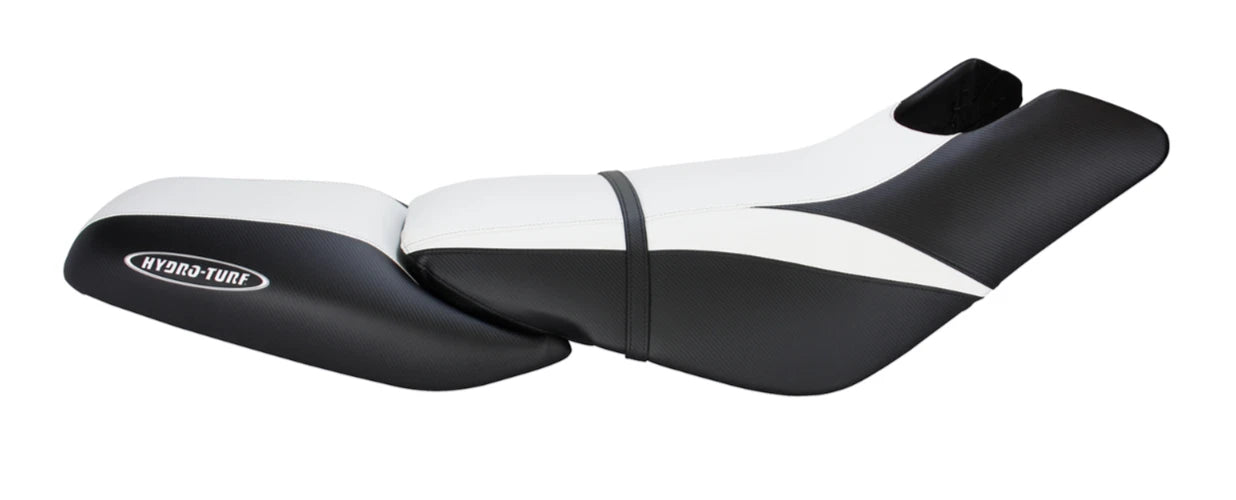 Hydro-Turf Seat Cover for SeaDoo GTX (1996–1999) / GTI (1997–2000) White/Black CF Em