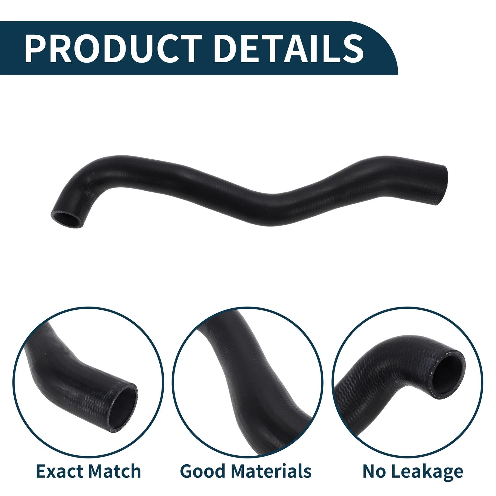 Radiator Hose for BMW 3 Series E46 (1998–2005) No. 11612247325 Black