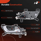 Front Right Pale Gray Interior Door Handle for Honda Civic (2012-2015)