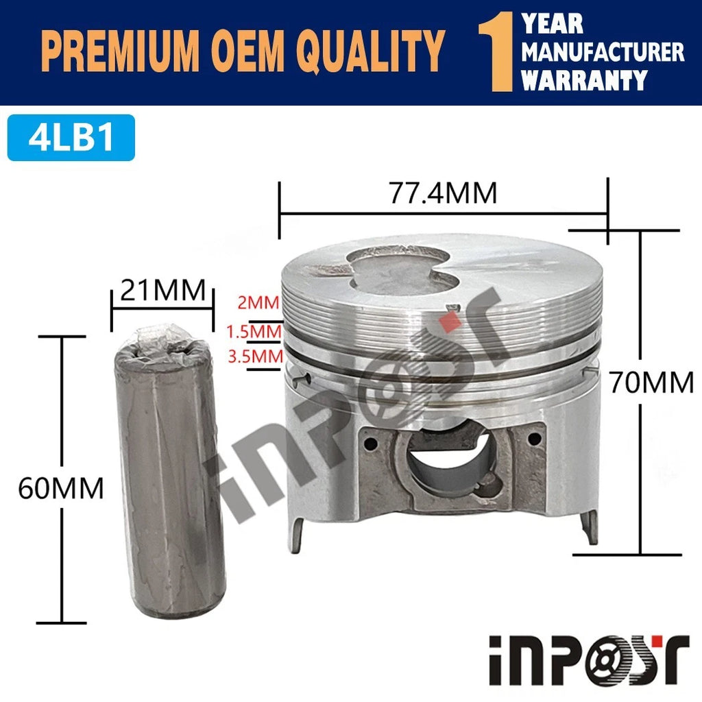 Overhaul Rebuild Kit for Isuzu 4LB1 Diesel Engine (Forklift, Excavator)