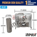 Overhaul Rebuild Kit for Isuzu 4LB1 Diesel Engine (Forklift, Excavator)