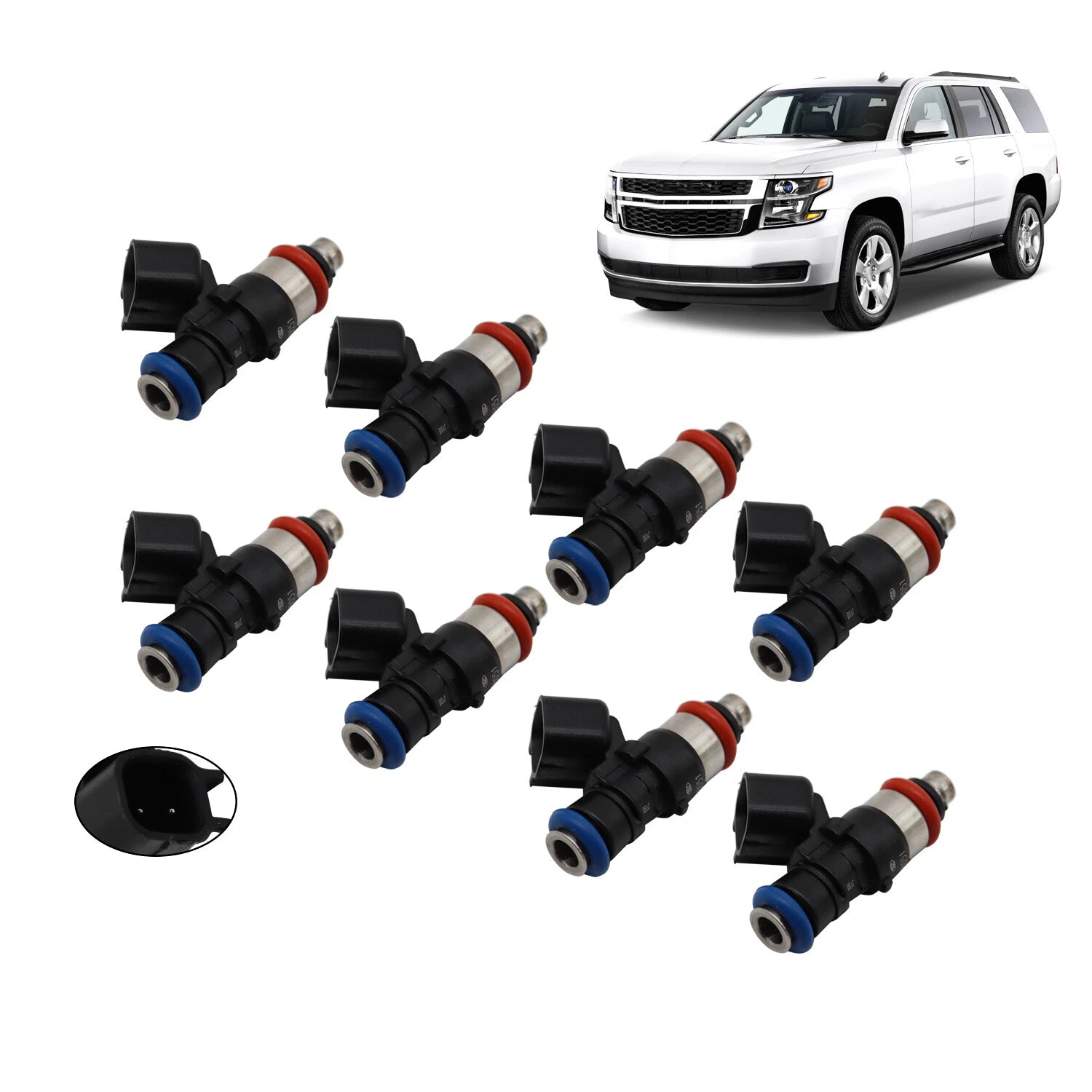 Set of 8 Fuel Injectors 42LB for Corvette LS3 L99 Camaro SS (2006–2015) 0280158051