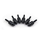 6X Black Windscreen Bolt Screw Kit for Motorcycle (Sport Bike Cruiser)