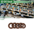 Set of 5 Oil Seals FKM Rubber 25x40x8mm for High Pressure