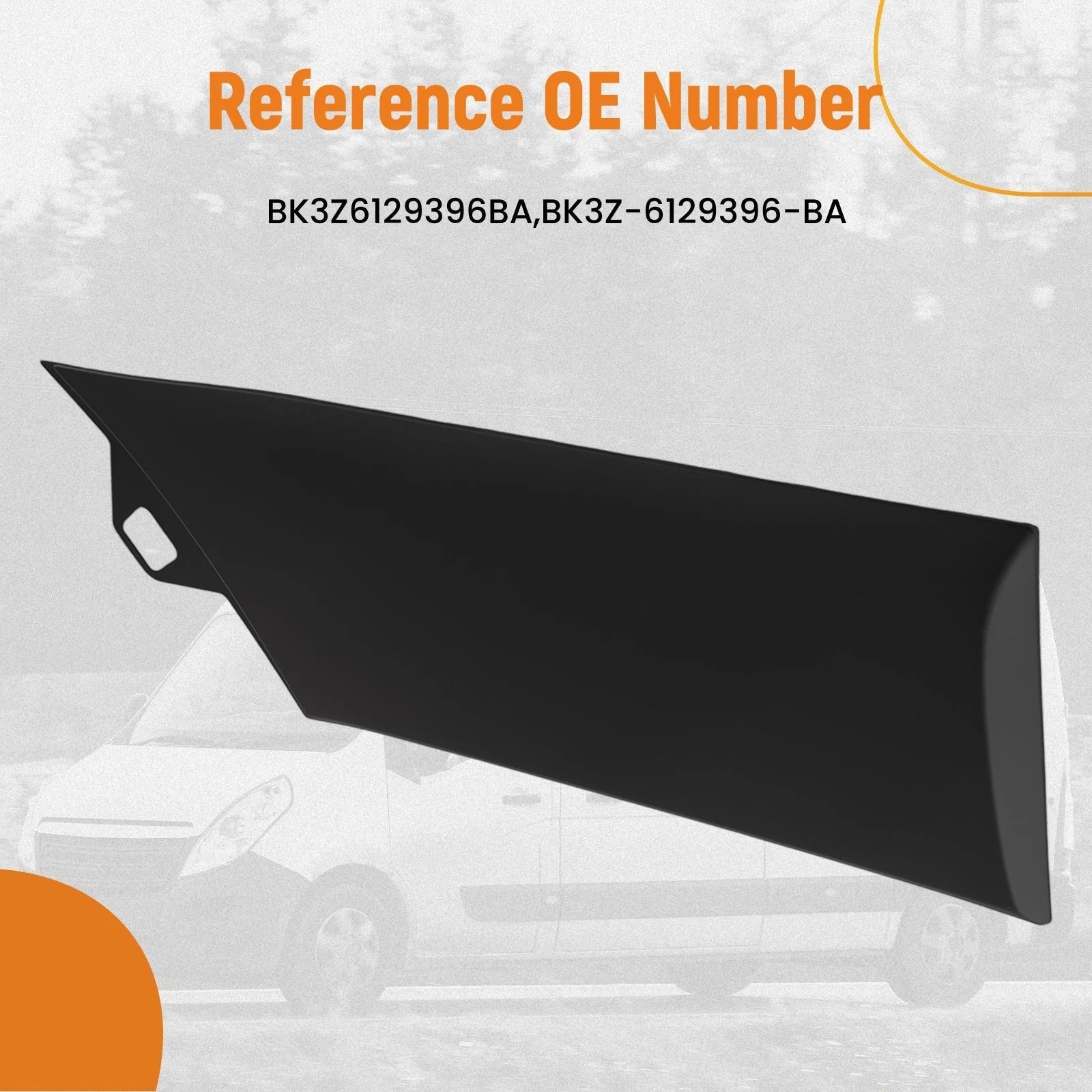 Rear Right Door Lower Molding for Ford Transit 150 250 350 HD (2015–2019)