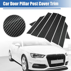 Gloss Carbon Pattern Door Window Pillar Post Cover Trim for Audi A3 S3 (2012–2020)