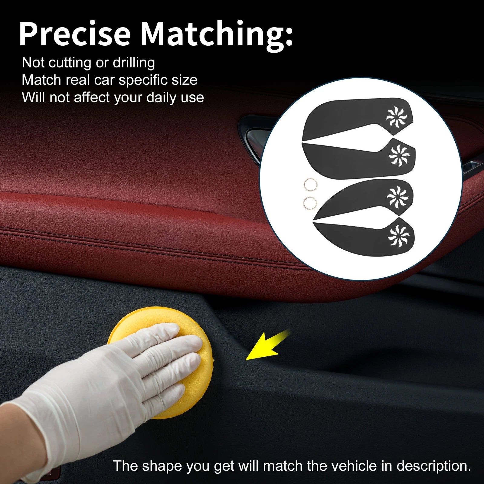 Set of 1 Car Door Anti Kick Pad Sticker Protector for Chevrolet Cruze (2011–2015)