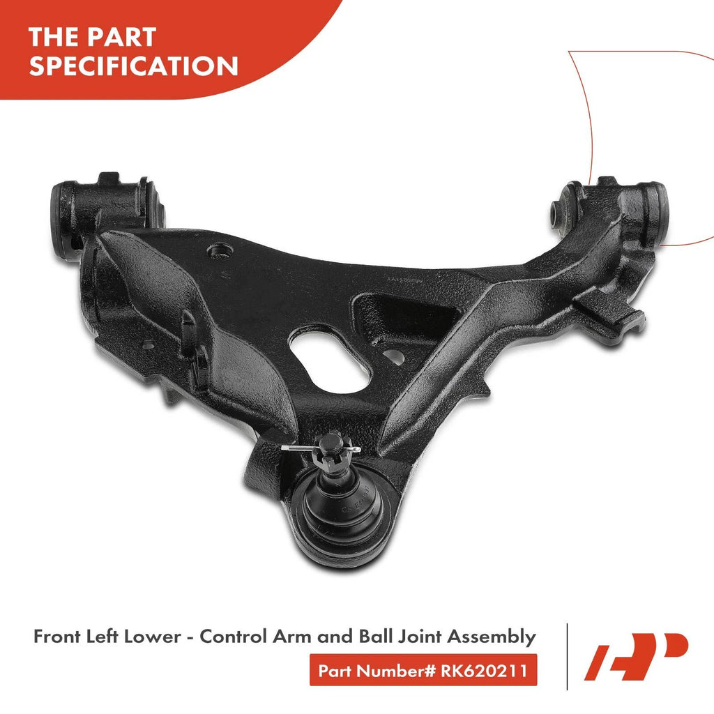 Front Left Lower Control Arm with Ball Joint for Ford Expedition (1997-2023)