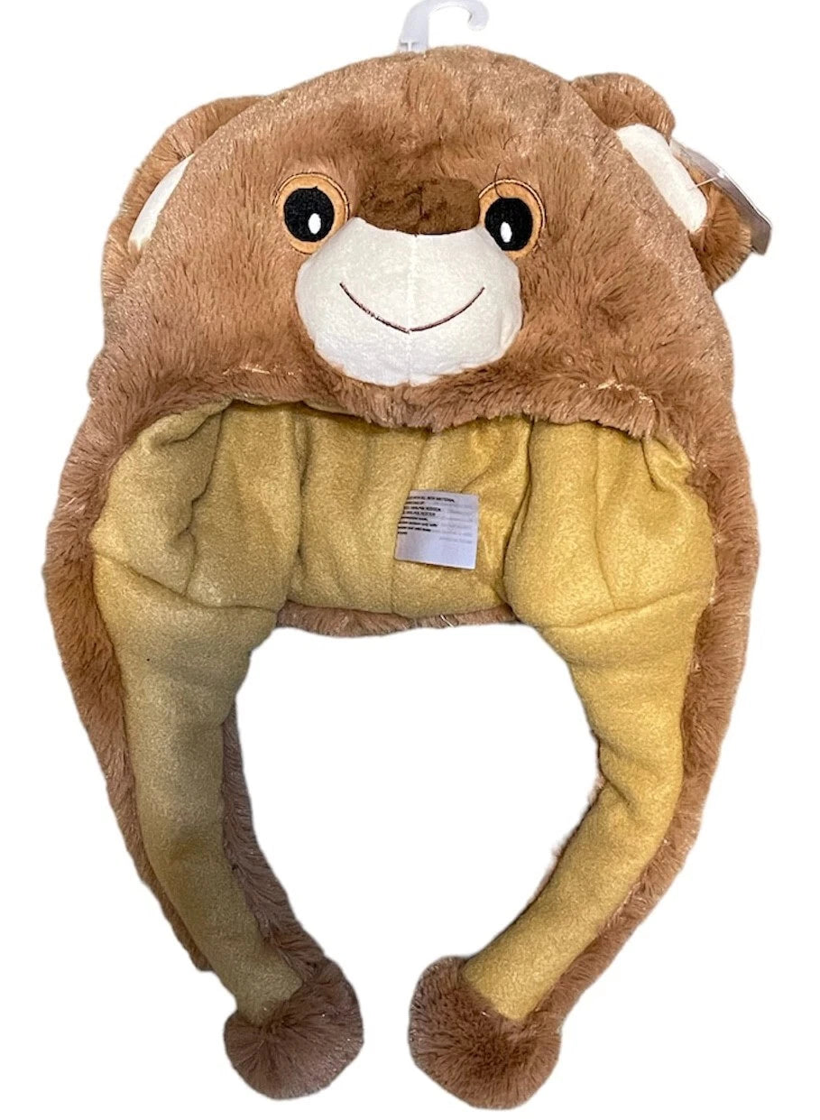 Set of 2 Cute Cartoon Animal Winter Hats for Kids