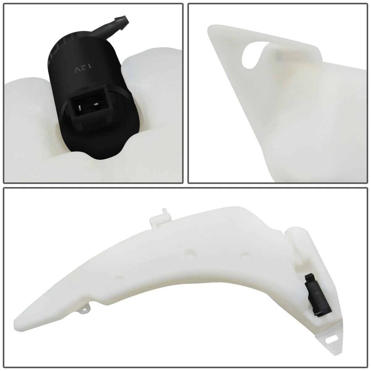 Windshield Washer Reservoir Tank w/ Fluid Pump for Ford Transit Connect (2010–2013)
