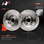 Front Disc Brake Rotors & Ceramic Pads for Jeep Grand Cherokee (2006–2010)