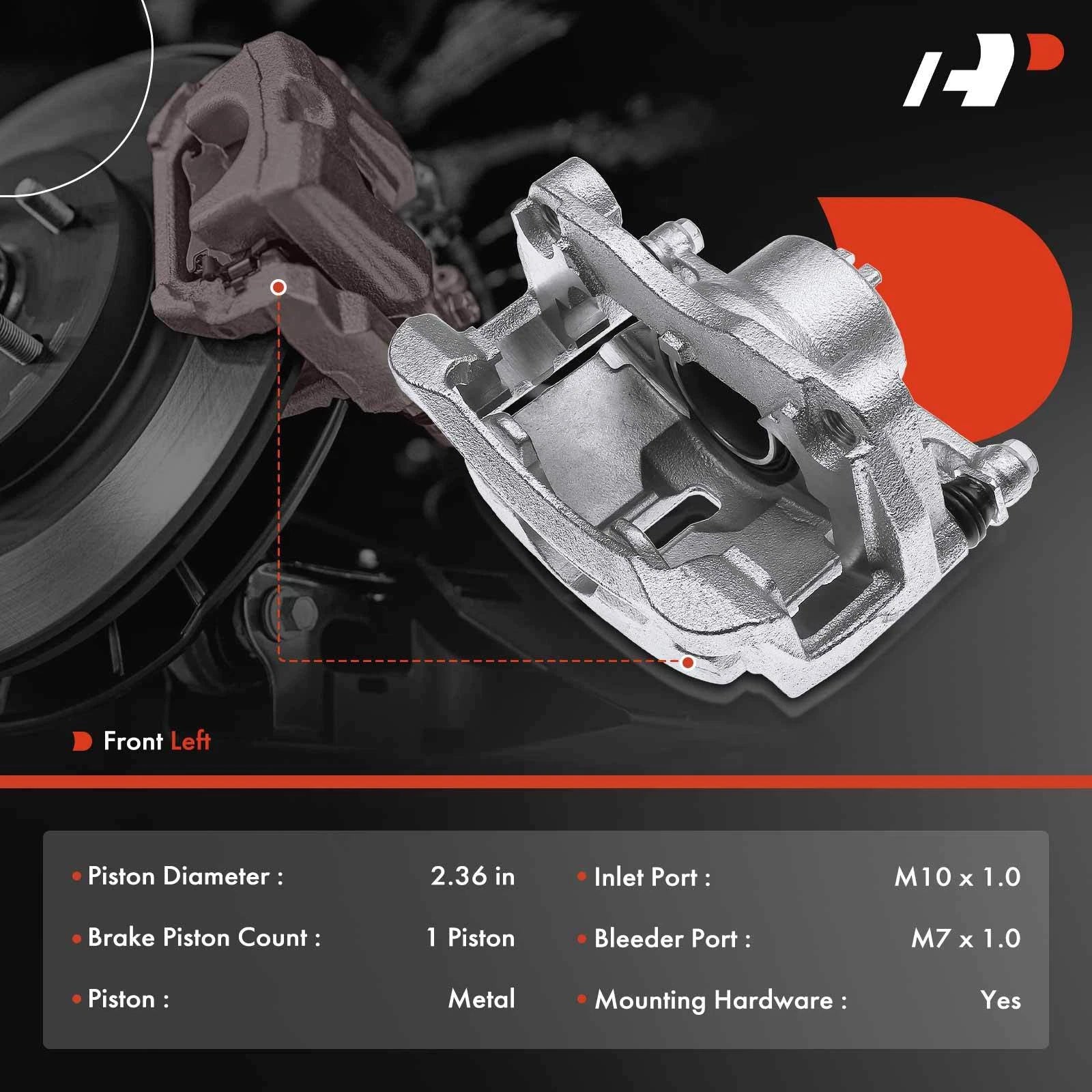 Front Left Brake Caliper for Nissan Rogue Select (2014-2015)