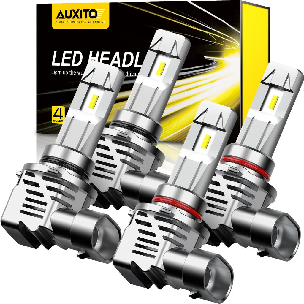 Set of 4 AUXITO 9005 LED Headlight Bulbs for Dodge Ram 1500 (2016–2019)