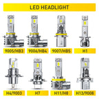 H11 9005 LED Headlight Bulbs Kit for High/Low Beam (HB3 H1)