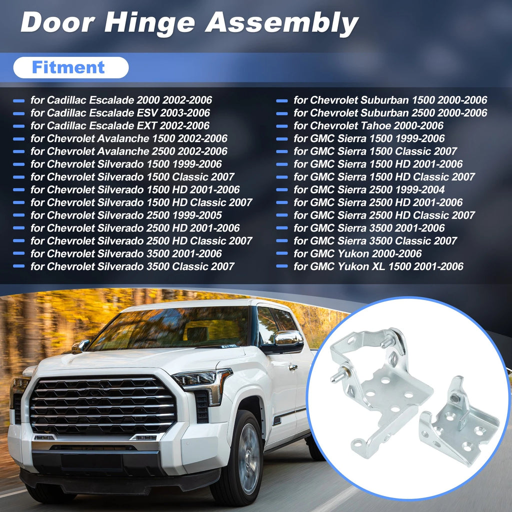 Upper Lower Door Hinge Assembly for Chevrolet Silverado 1500 2500 3500 (2007–2018) 12472843