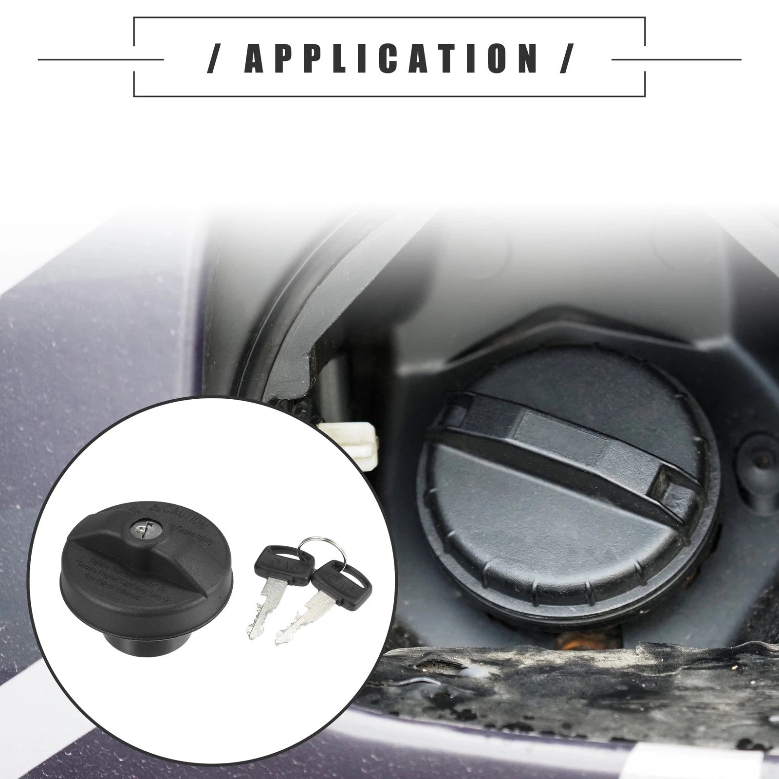 Fuel Tank Filler Cover with 2 Keys for Dodge Grand Caravan (2011–2020) No. 10508