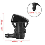 2X BC3Z-17603-A Windshield Washer Sprayer Nozzle for Ford F250 F350 F450 F550 (2011–2016)