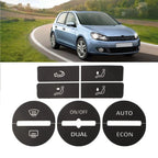 AC Button Worn Repair Decals Stickers for Volkswagen Passat (2005–2010)