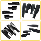 Set of 4 Black Roof Rack Cover Rail End Shells for Toyota RAV4 (2001–2005)