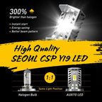 AUXITO H4 9003 LED Headlight Bulb for Motorcycle (Hi/Lo Beam)