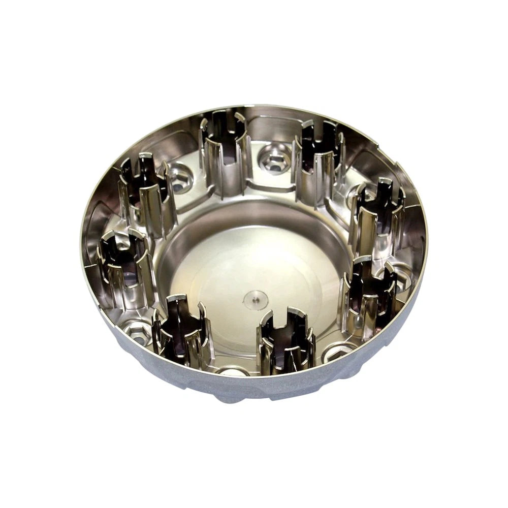 Set of 2 Bolt-On Front Center Caps in Chrome for 2019–2025 Ram 3500