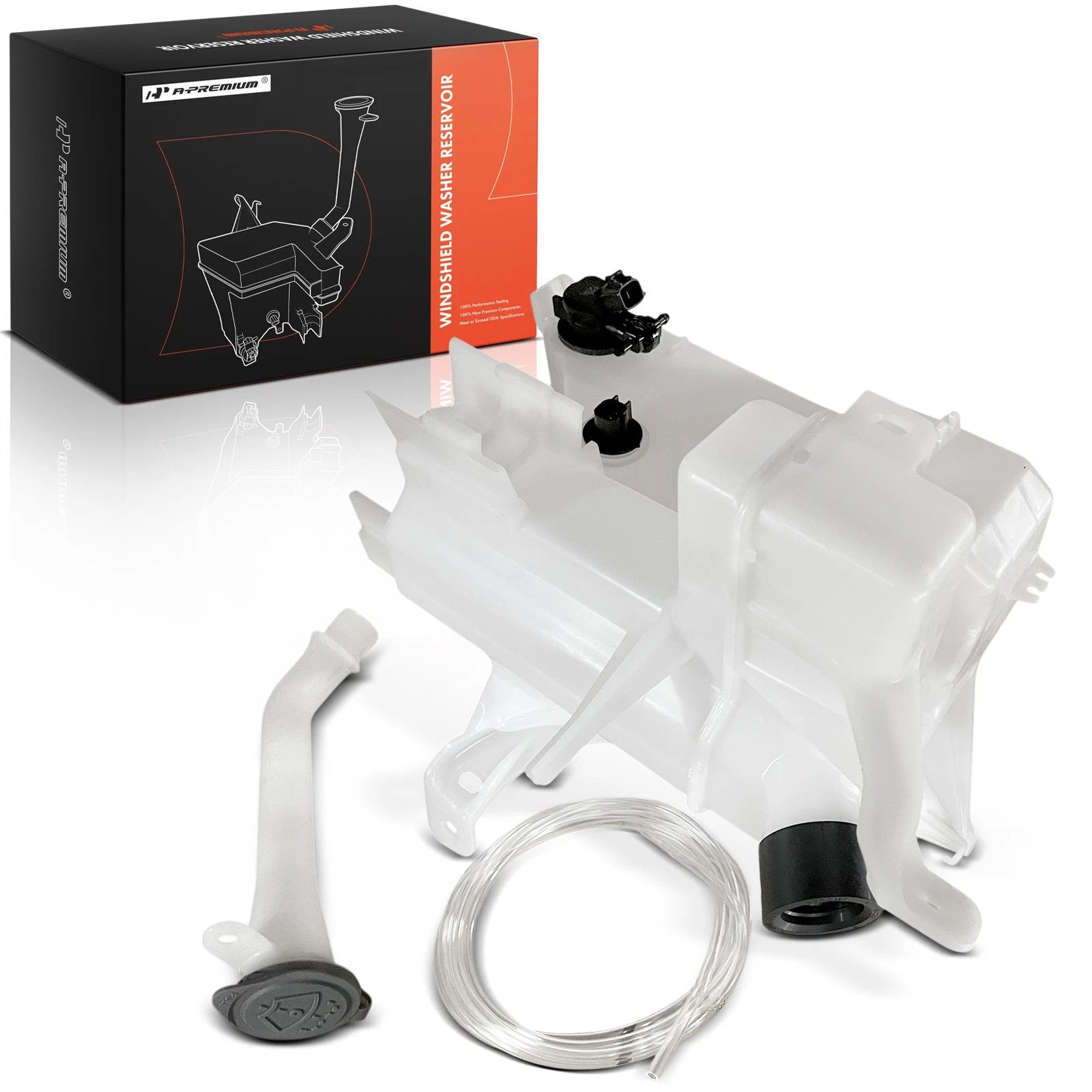 Windshield Washer Reservoir with Pump & Cap for Nissan Murano (2015–2018)