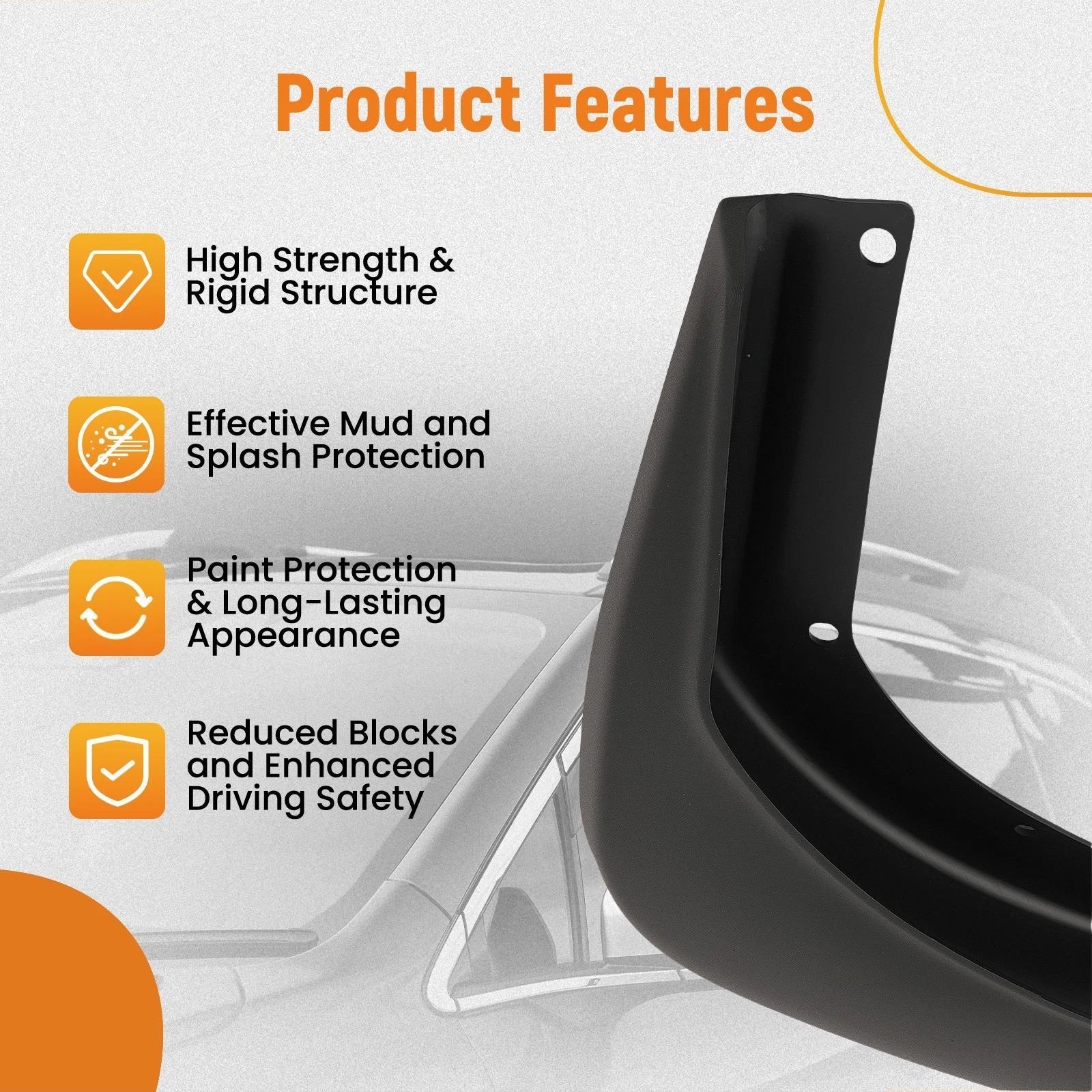 Set of 4 Mudguards for Volvo XC60 (2014-2017)