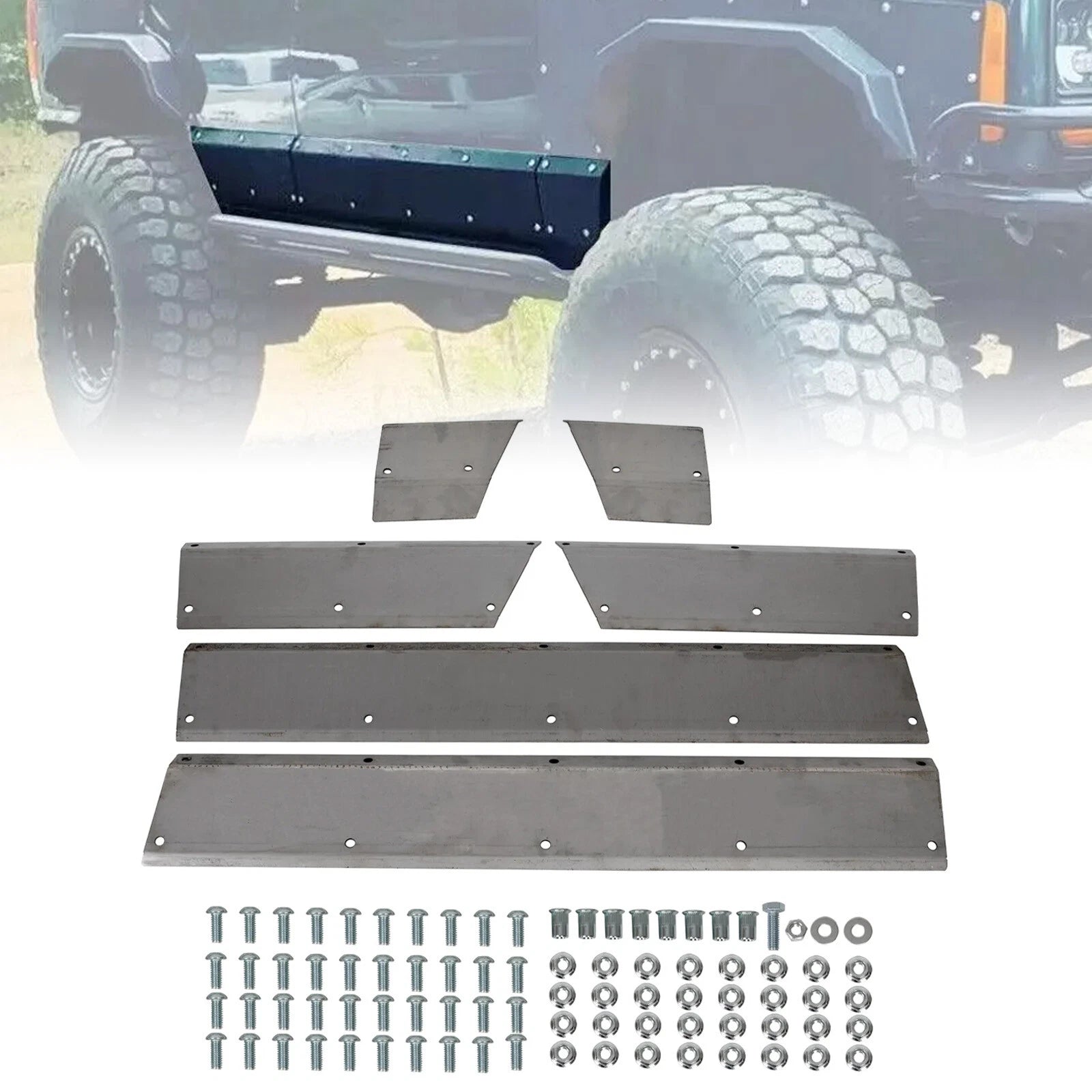 Lower Door Side Panel Armor for Jeep Cherokee XJ (1984–2001)