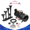 Set of 4 Trumpets Train Horns for Truck Car Pickup (150psi)