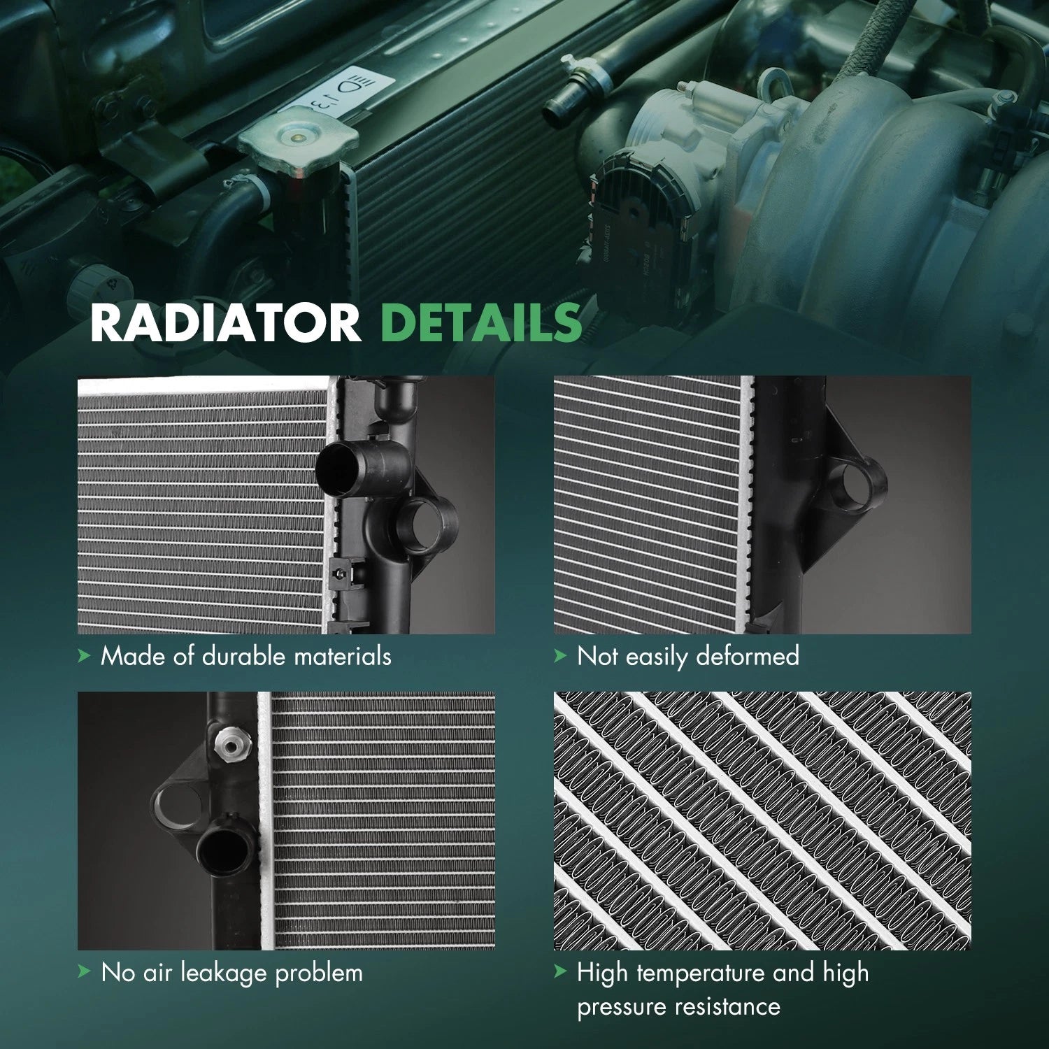 Radiator for Toyota FJ Cruiser 2007–2014, 4Runner 2003–2009