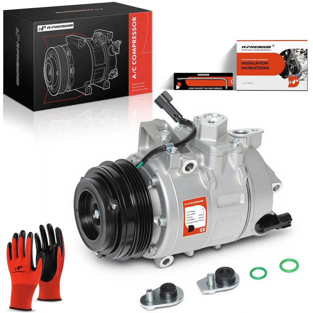 A/C Compressor with Clutch for Ford Fusion (2013–2020) Edge (2016–2018)