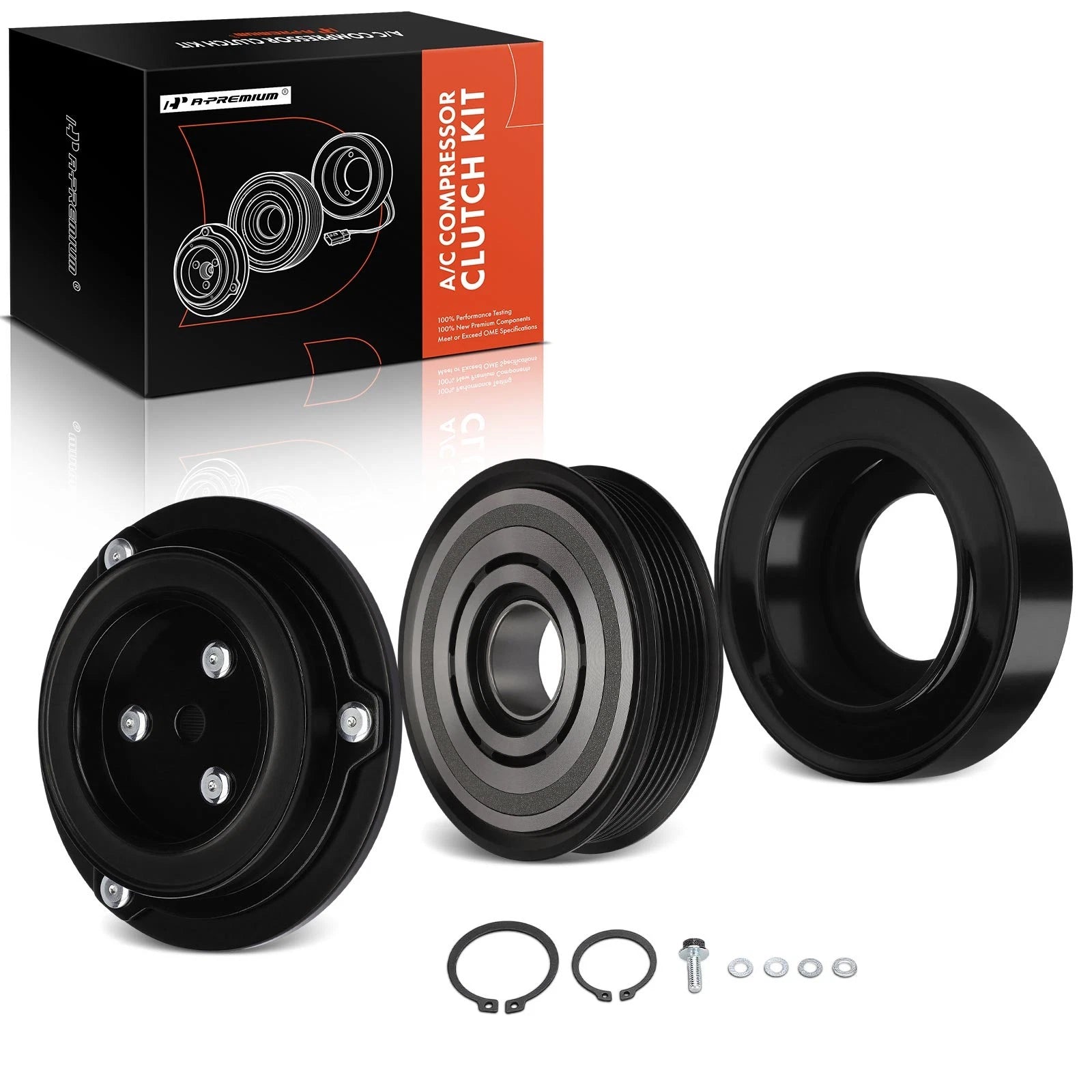 A/C Compressor Clutch Kit with 6-Groove Pulley for Chevy Equinox (2010–2011)