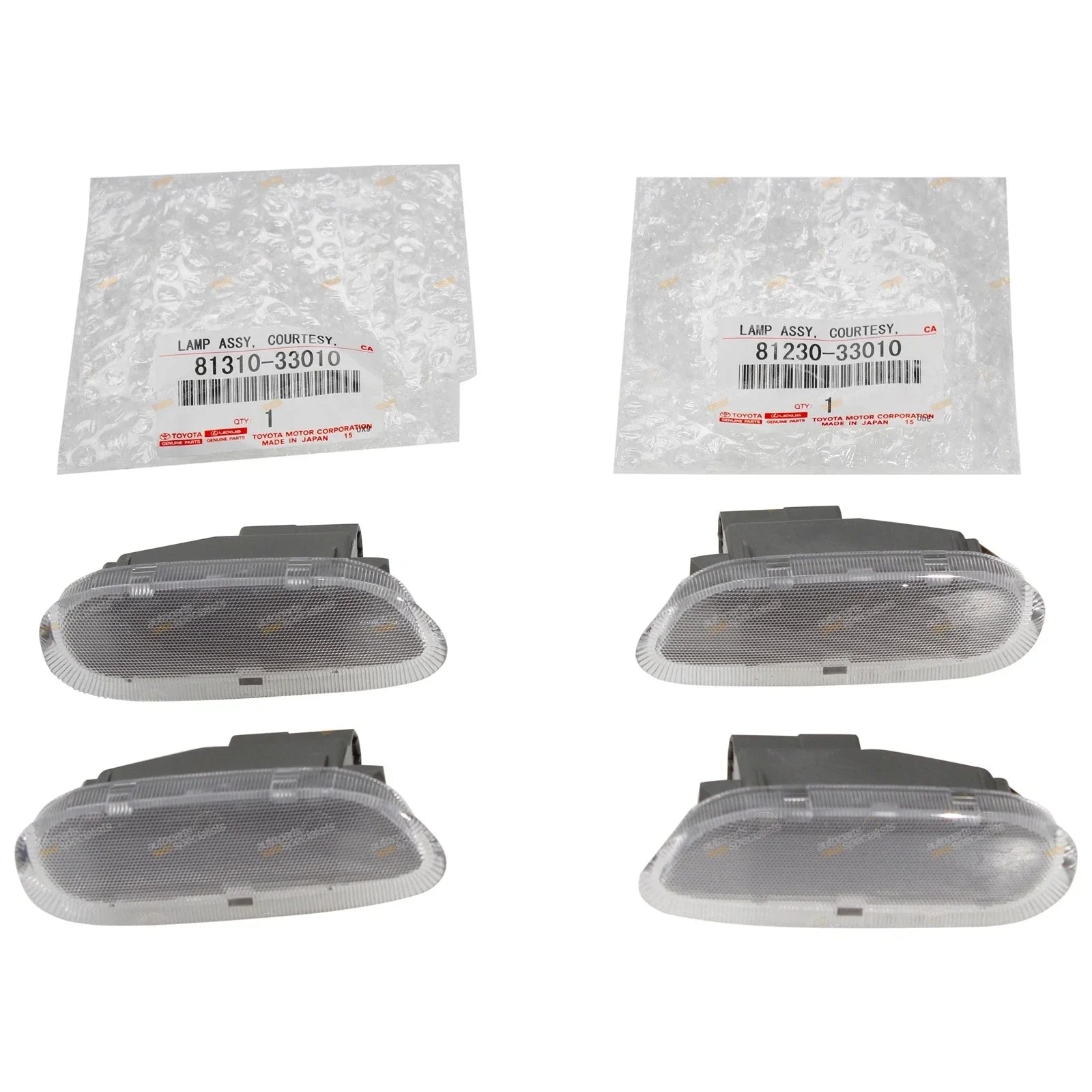 4 x Courtesy Door Lamp for Toyota Landcruiser 100 105 Series