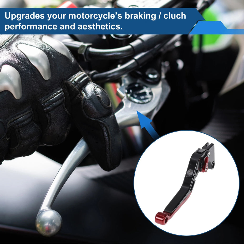 Adjustable Brake Clutch Levers for Honda CBR600RR (2007–2016) Black Red