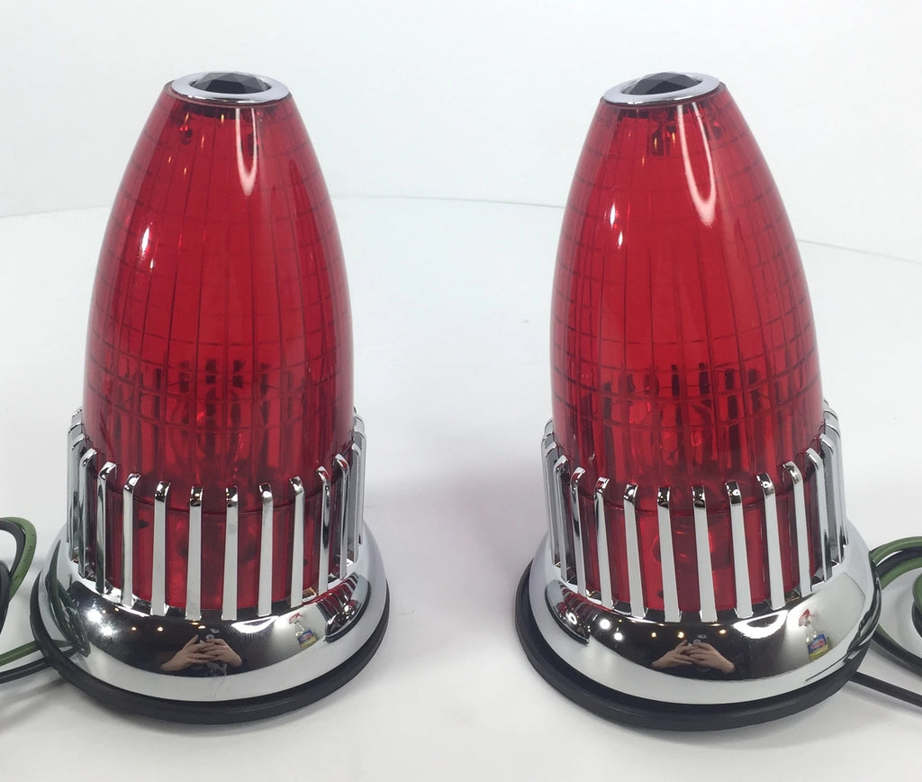 Flush Mount Tail Light Assembly Pair Replacement for 1959 Cadillac (1959–1959)