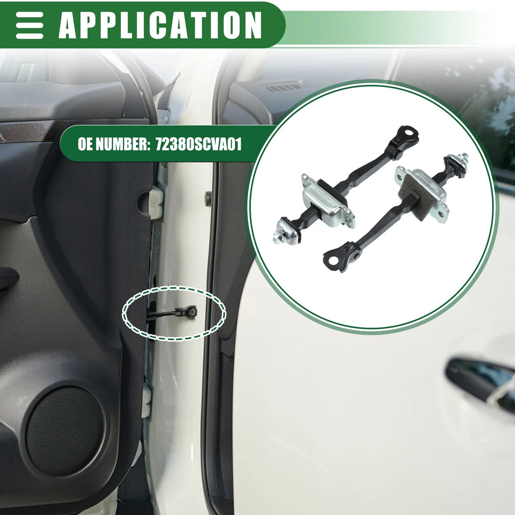 2 Pcs Door Check Strap Assembly for Honda Element (2003–2011) No. 72380SCVA01