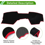 Dashboard Dash Cover Mat for Mazda3 BP (2019–2024) Black Red Set of 1